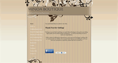 Desktop Screenshot of minoaboutique.com