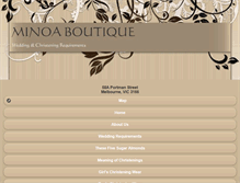 Tablet Screenshot of minoaboutique.com